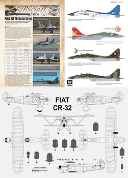 Подборка статей раскрасок и чертежей из журнала scale aircraft modelling 2020