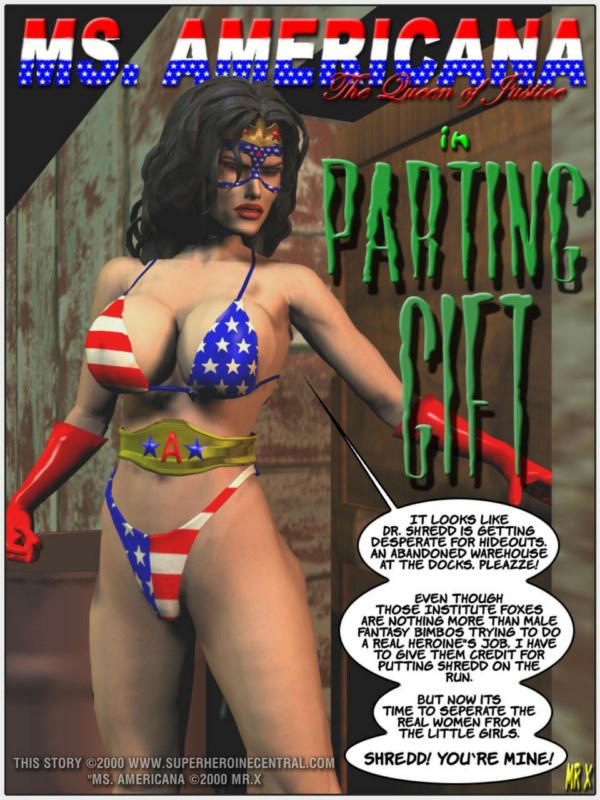 MrX - Ms Americana in Parting Gift 3D Porn Comic