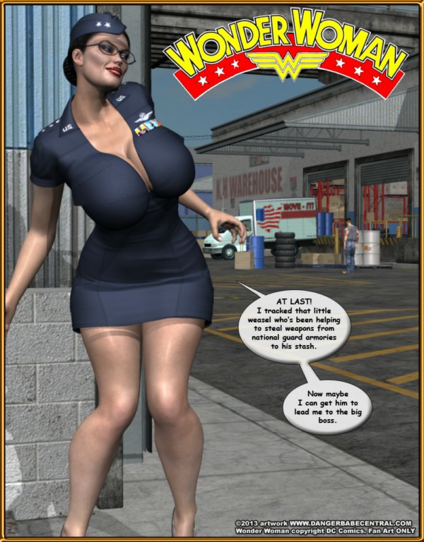 MrX - Wonder Woman vs The Arms Dealer 3D Porn Comic