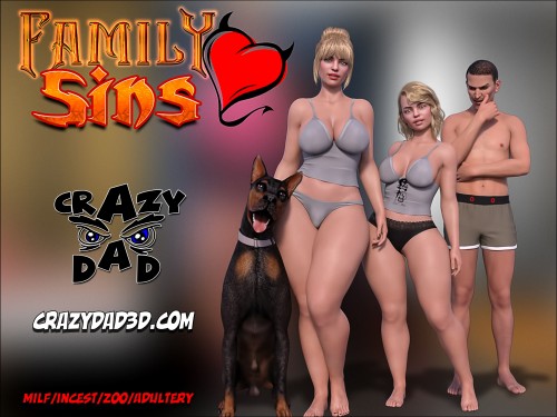 CrazyDad3D - Family Sins 01 3D Porn Comic