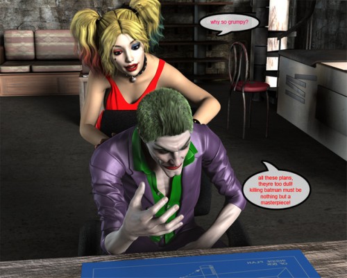 Before Harley And Robin 3D Porn Comic