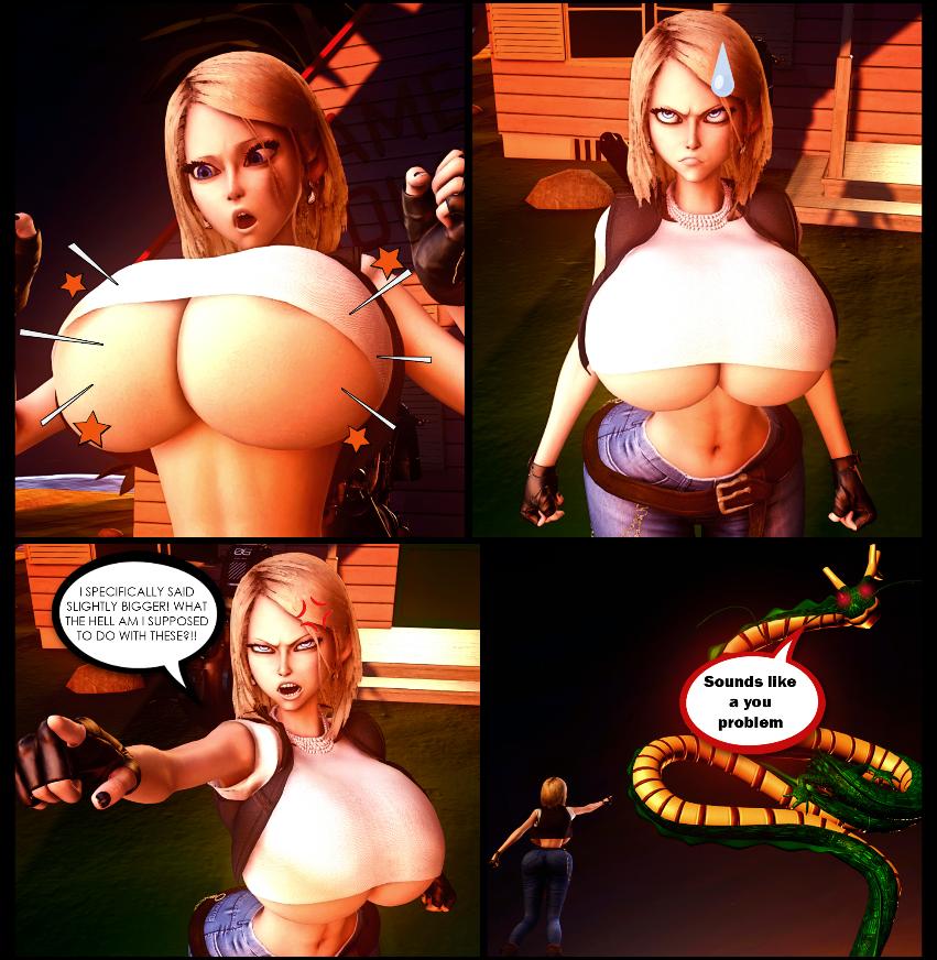 Vaako - Android 18's Wish from Shenron 3D Porn Comic