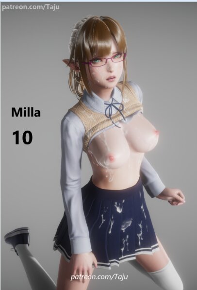 Taju – Milla on the Street 10 - School Days 3D Porn Comic