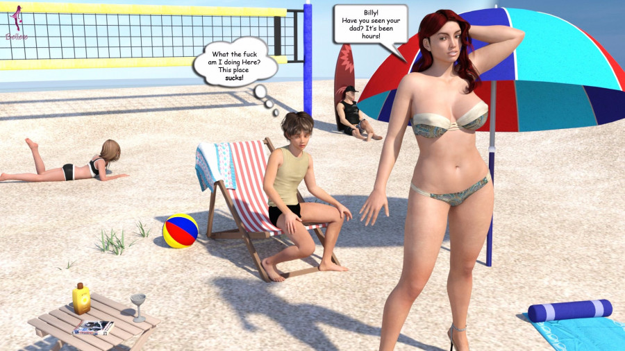 Bellere - Beach story 3D Porn Comic