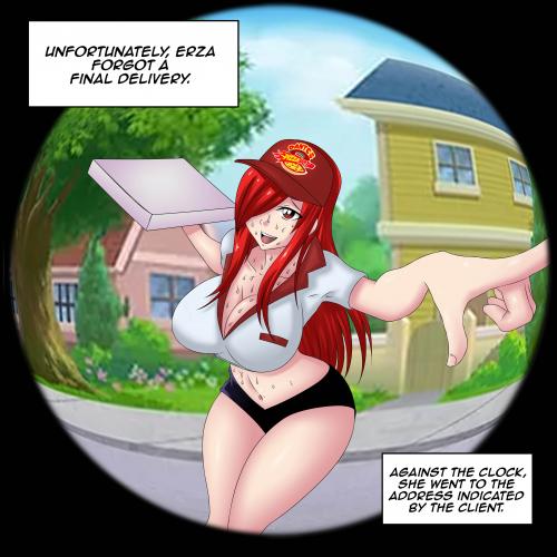 Bleedor - Pizza delivery service by Erza Scarlet and Rias Gremory Porn Comic